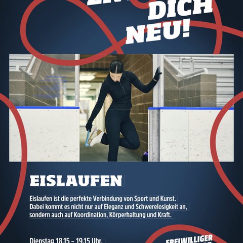 Eislaufen. Vergrösserte Ansicht