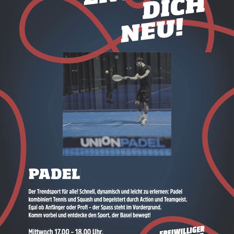 FSS SEK1 PosterA4 2025 Winter Padel. Vergrösserte Ansicht