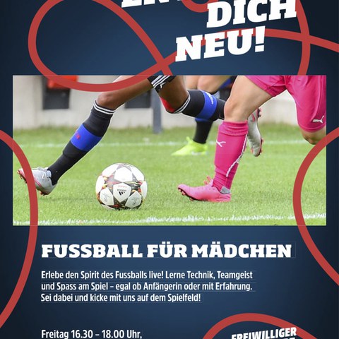 Fussball Mädchen. Vergrösserte Ansicht