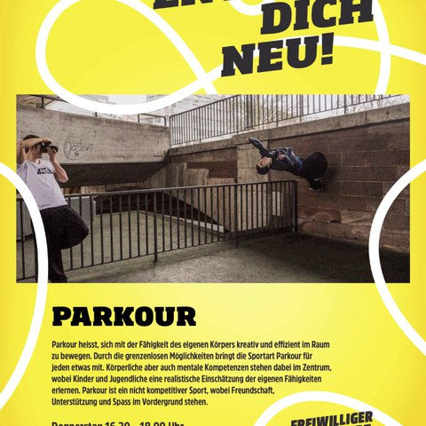 Parkour. Vergrösserte Ansicht