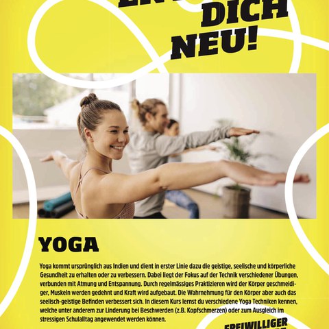 Yoga. Vergrösserte Ansicht