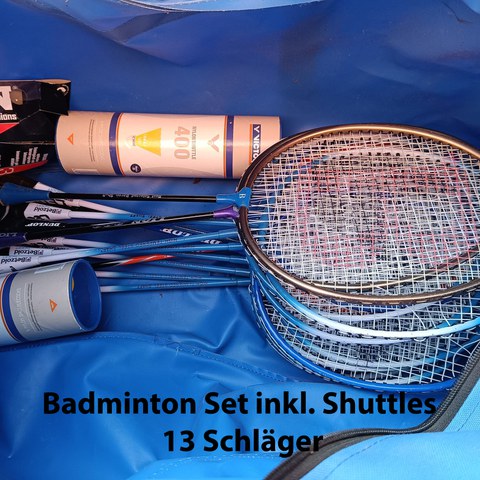 Badminton Set. Vergrösserte Ansicht