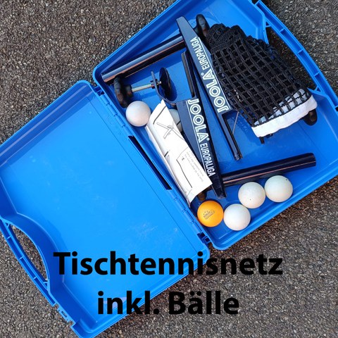 Tischtennisnetz. Vergrösserte Ansicht