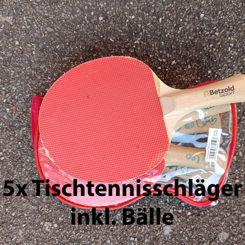 Tischtennisschläger. Vergrösserte Ansicht